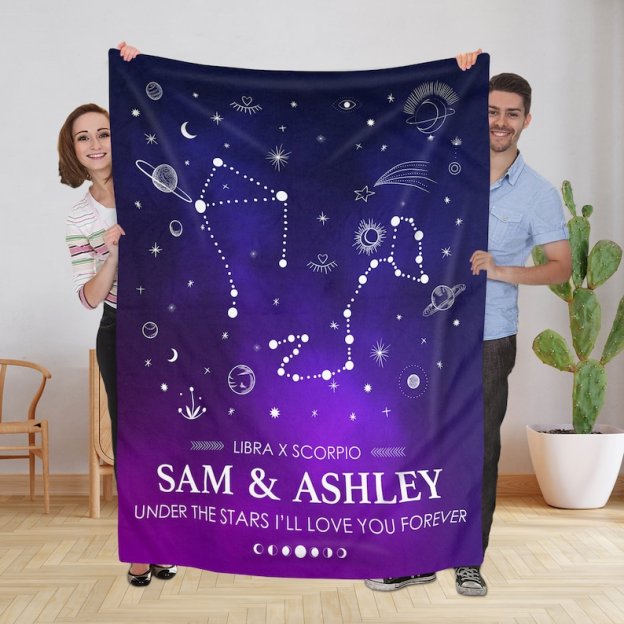 Personalized Anniversary Blanket for Comfort & Unique | BKAN008