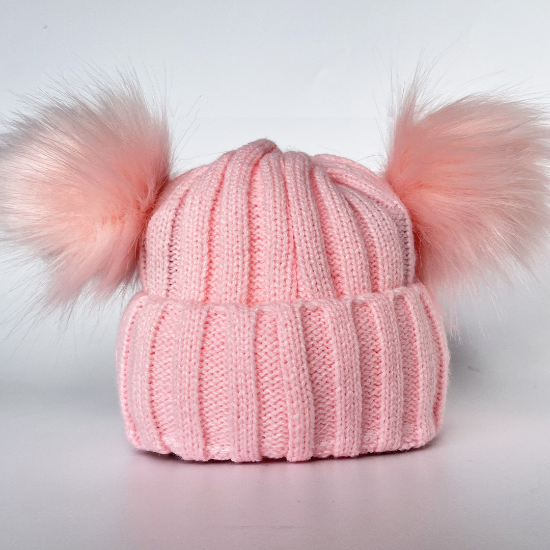 Lovely Kid Pom Pom Hat and Scarf (No Names Embroidery) | CW001