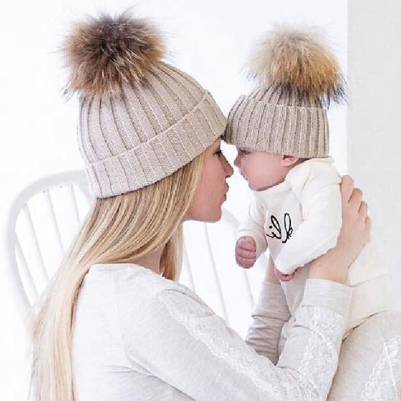 Personalized Embroidery Kid Pom Pom Hat and Scarf for Comfort & Unique | HSKid05