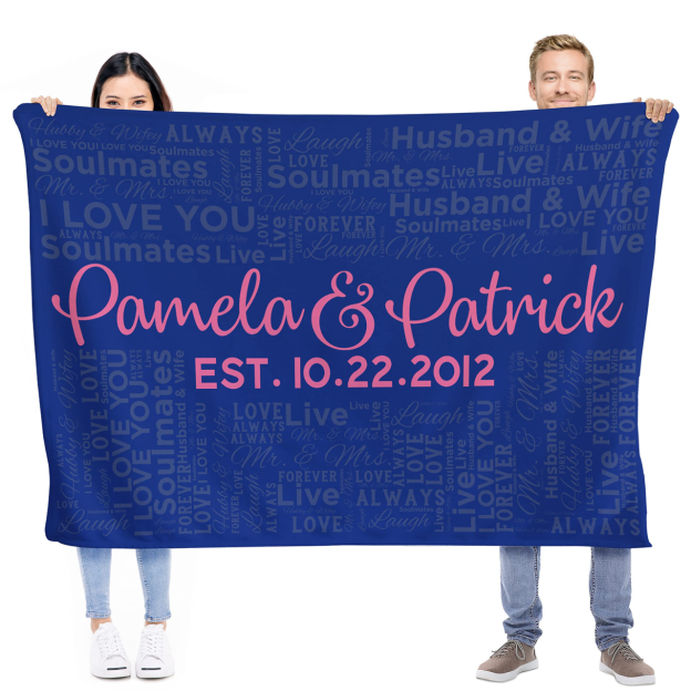 Personalized Anniversary Blanket for Comfort & Unique | BKAN001