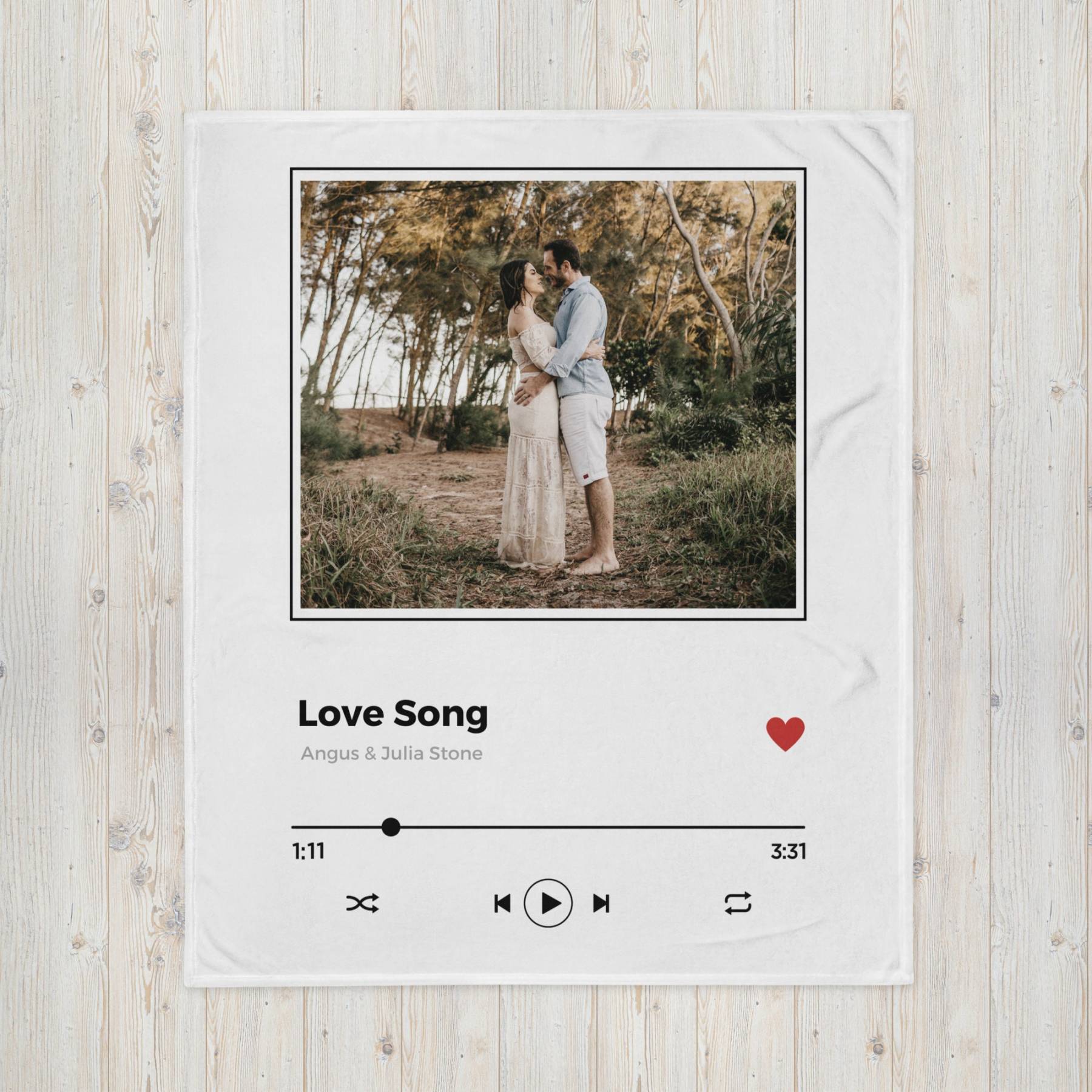 Personalized Memorial Photo Blanket for Comfort & Unique | BKphoto12