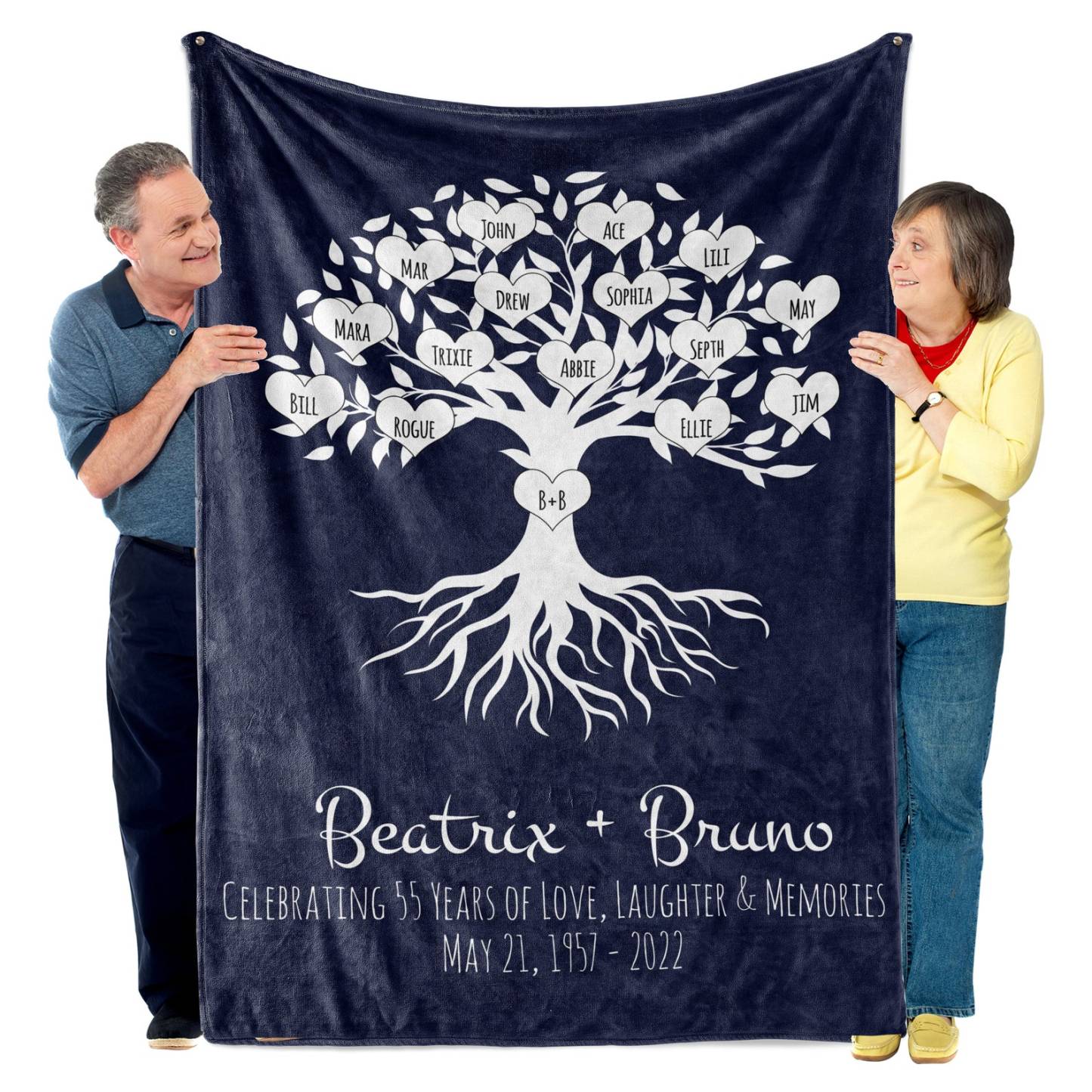 Personalized Family Name Blanket for Comfort & Unique | BKName05