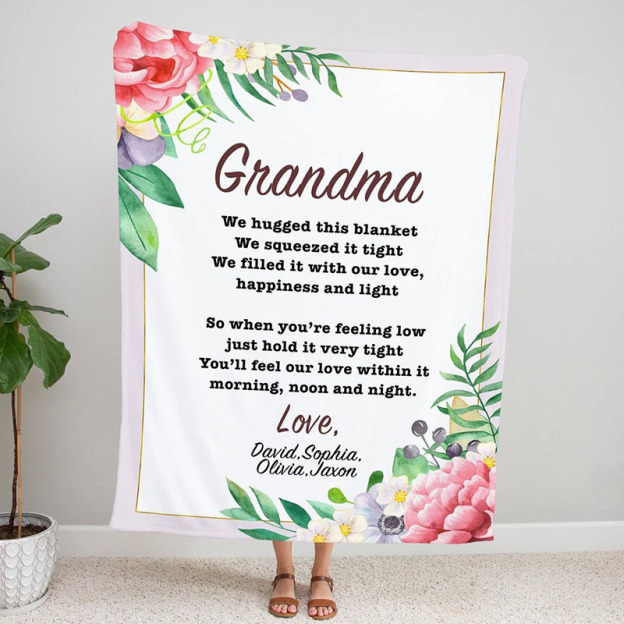 Personalized Love Letter Blanket for Comfort & Unique | BKletter04