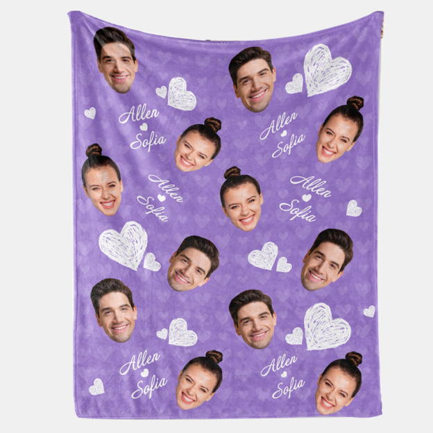 Personalized Funny Face Blanket for Comfort & Unique | BKFace04