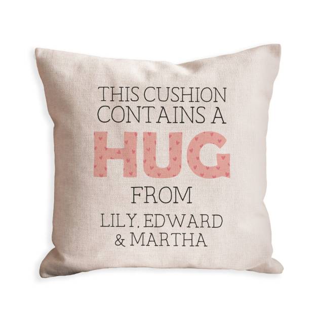 Personalised 'Give You A Hug' Cushion for Comfort & Unique | CWCush04