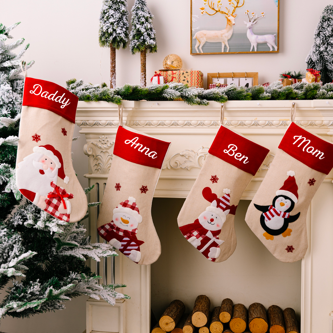 Personalized Christmas Stockings with Family Name | MCGift02