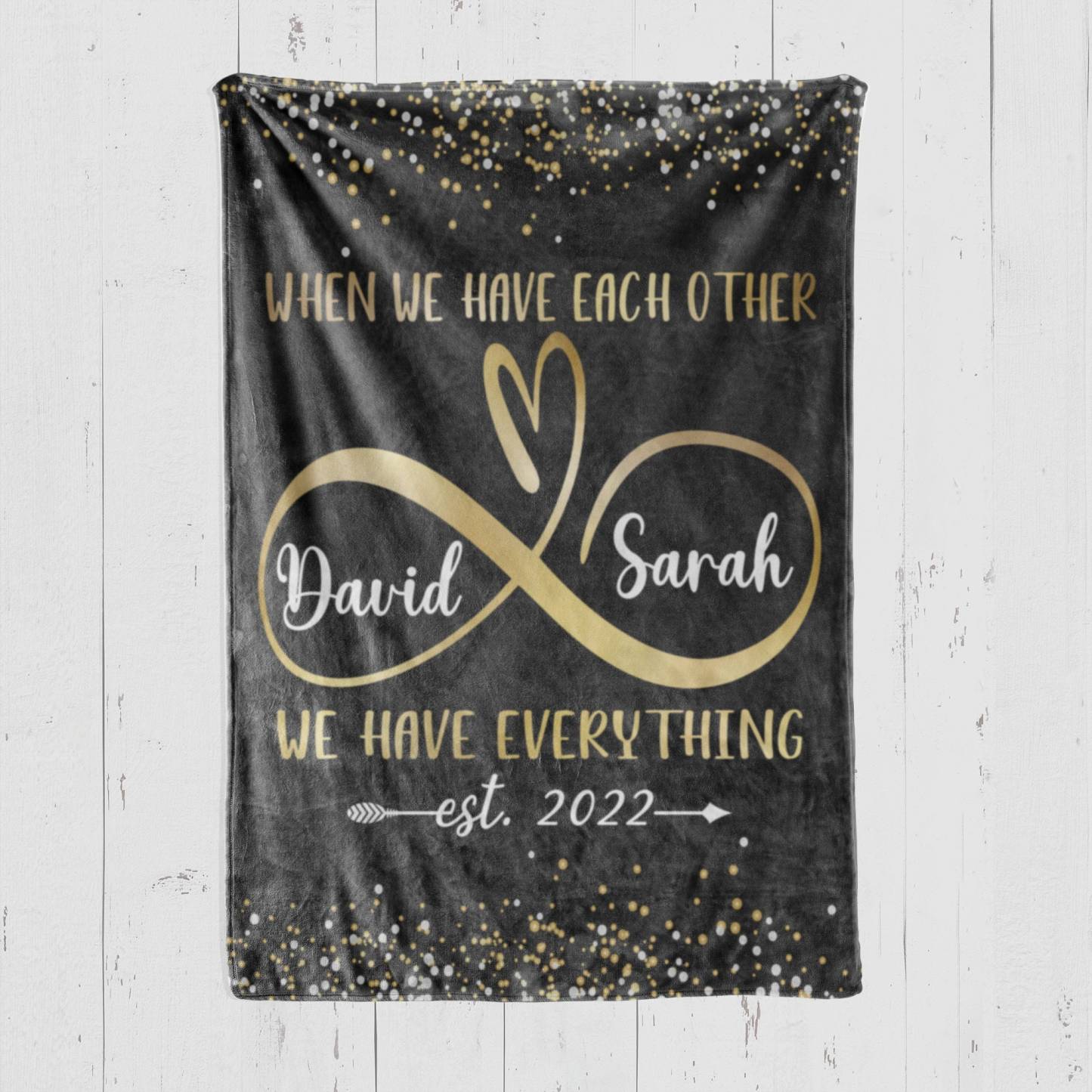 Personalized Anniversary Blanket for Comfort & Unique | BKAN006