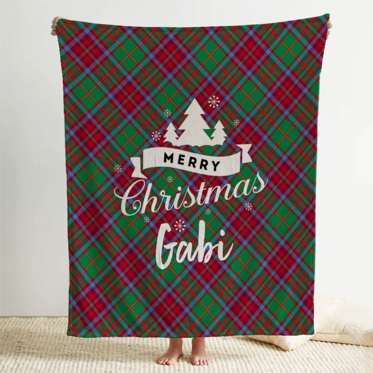 Personalized Merry Christmas Blanket for Comfort & Unique | BKMC01