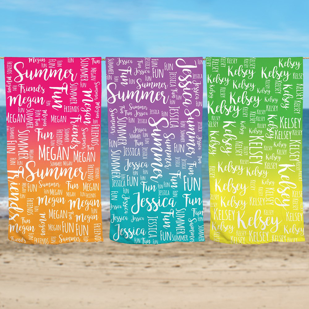 Personalized Lovely Kid Towel for Summer & Beach | CWTowel48