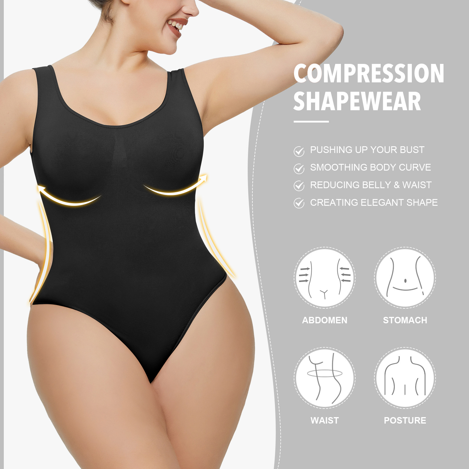 [Copy]🔥Buy 1 Get 1 Free🔥(2 PCS)Bodysuit Shapewear