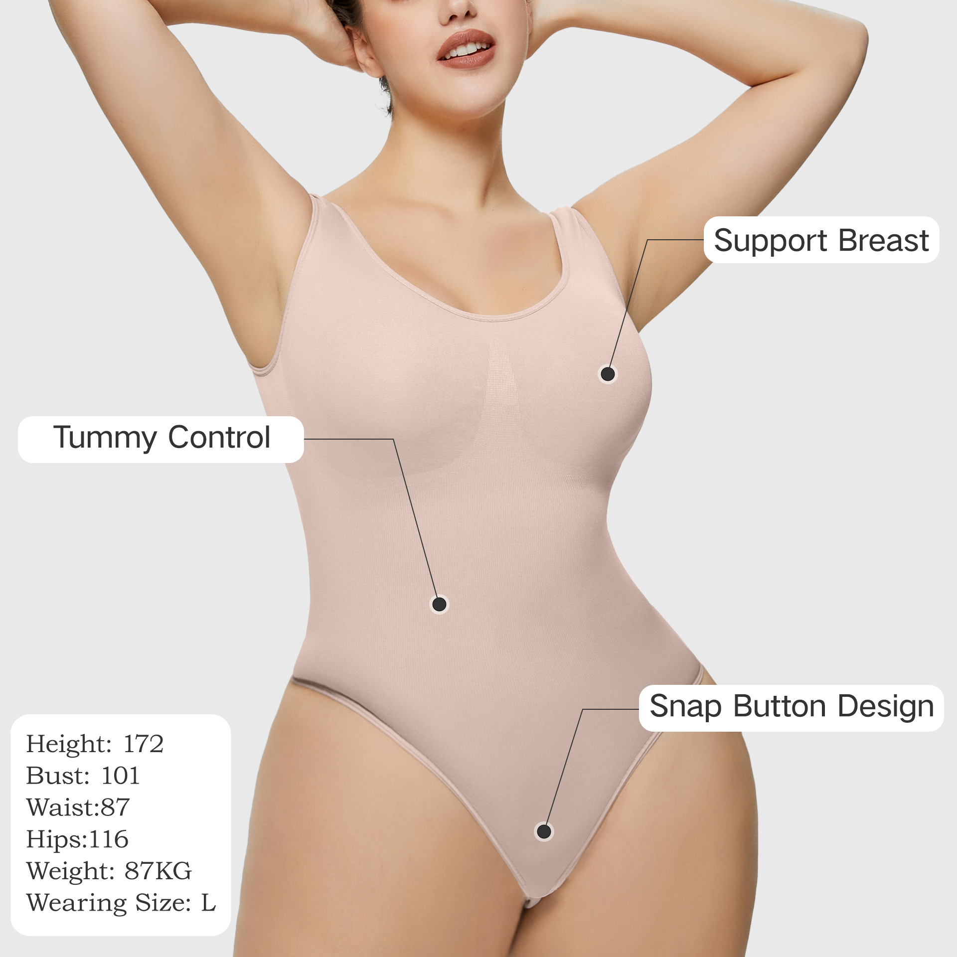 [Copy]🔥Buy 1 Get 1 Free🔥(2 PCS)Bodysuit Shapewear