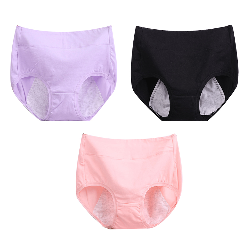 Buy 5 get 5 free (10PCS)-High waist plus size cotton antibacterial and leak-proof physiological underwear