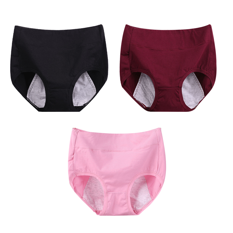 Buy 5 get 5 free (10PCS)-High waist plus size cotton antibacterial and leak-proof physiological underwear