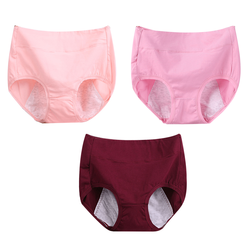 Buy 5 get 5 free (10PCS)-High waist plus size cotton antibacterial and leak-proof physiological underwear
