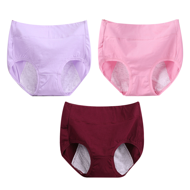 Buy 5 get 5 free (10PCS)-High waist plus size cotton antibacterial and leak-proof physiological underwear