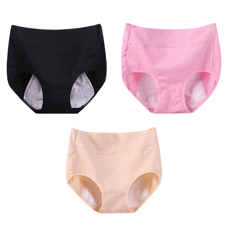 Buy 5 get 5 free (10PCS)-High waist plus size cotton antibacterial and leak-proof physiological underwear
