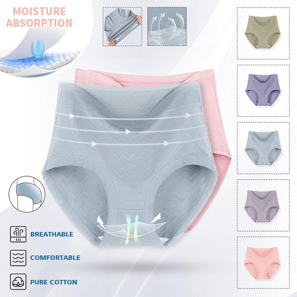 buy 5 get 5 free- free shipping-Ladies Pure Cotton Antibacterial Hygroscopic Underwear（Add 10 underwear to the shopping cart to automatically reduce the price）