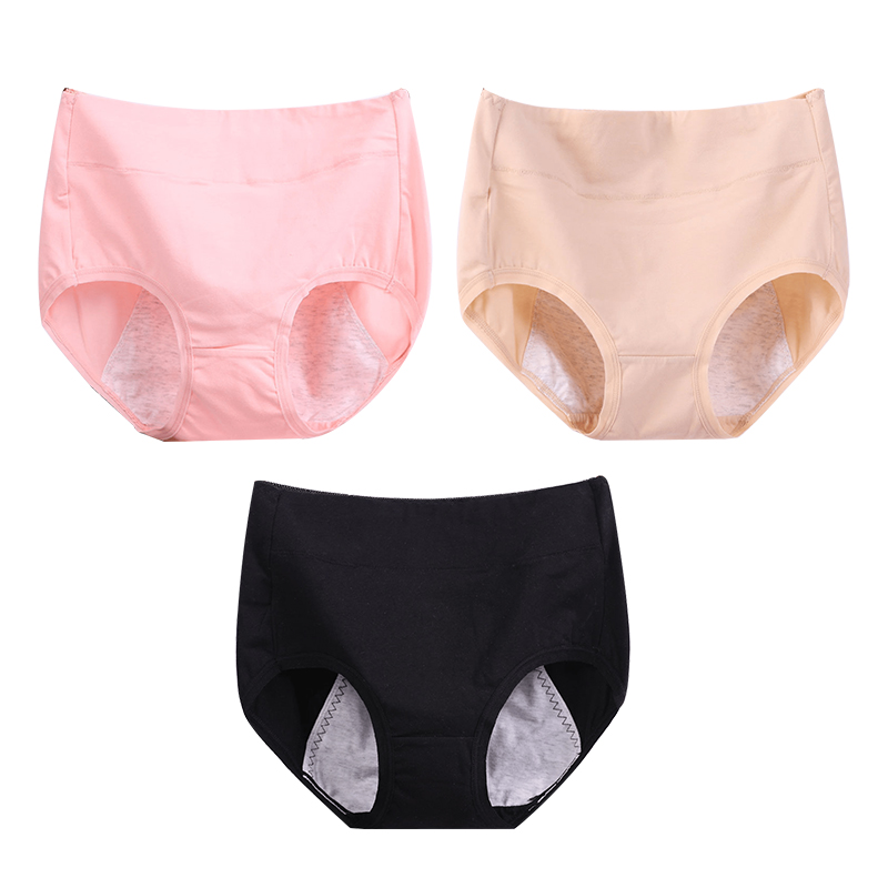 Buy 5 get 5 free (10PCS)-High waist plus size cotton antibacterial and leak-proof physiological underwear
