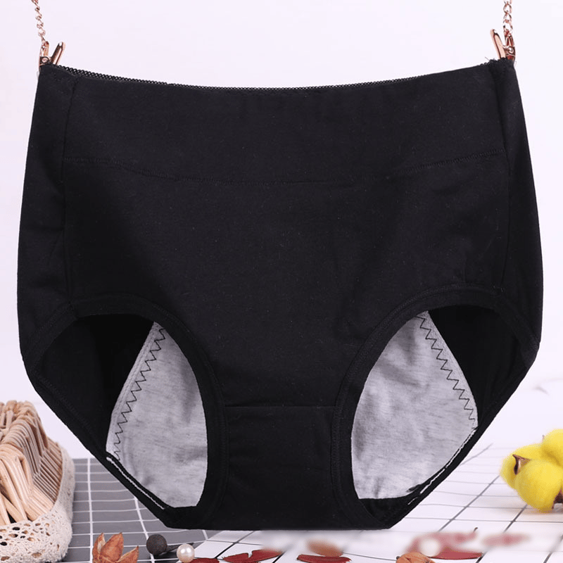 buy 5 get 5 free-High waist plus size cotton antibacterial and leak-proof physiological underwear