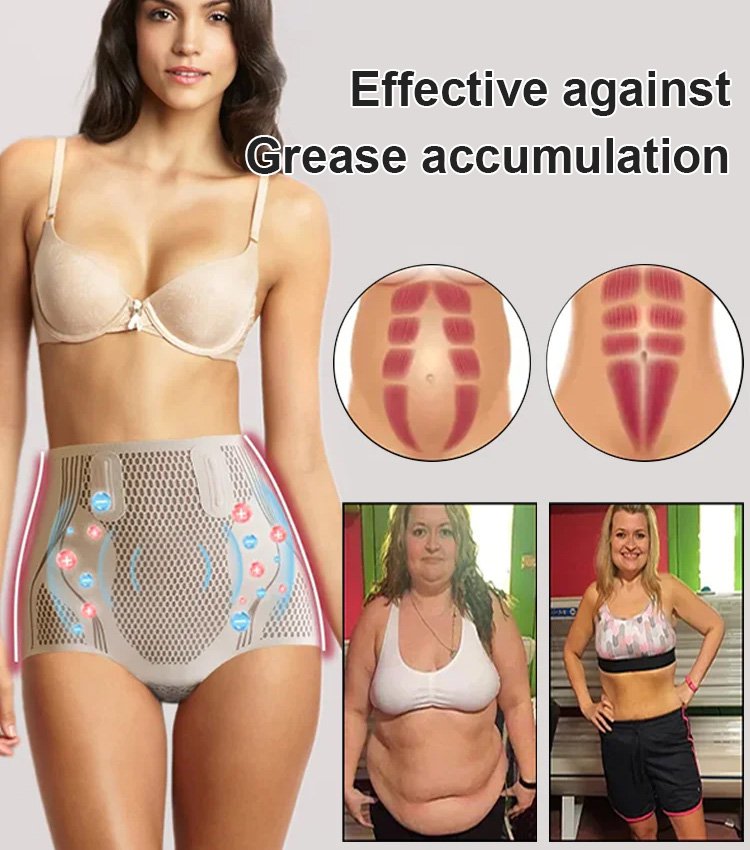 Stretch mark fading and firming liquid body-shaping underwear