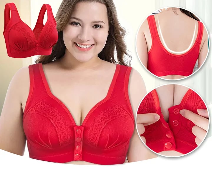 🔥49% OFF🔥Front-Closure Bra - ❤️BUY 2 GET 1 FREE (Please add 3 pcs to cart)❤️