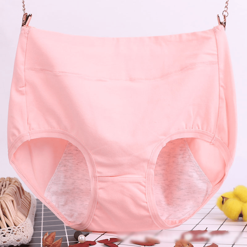 buy 5 get 5 free-High waist plus size cotton antibacterial and leak-proof physiological underwear
