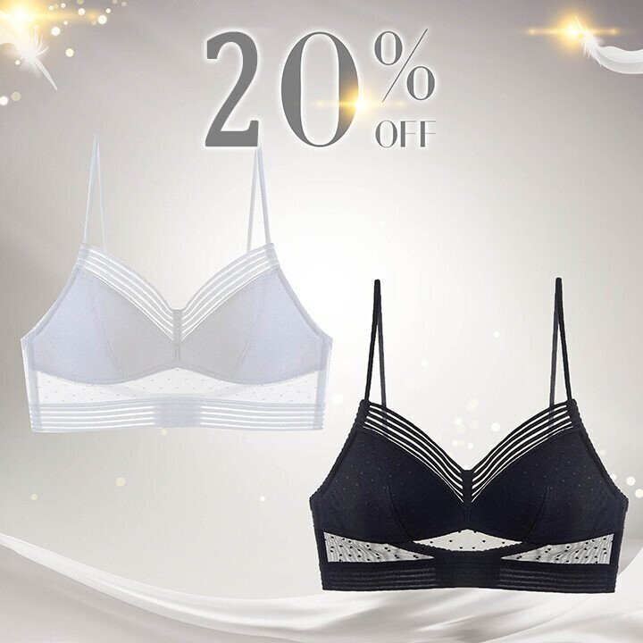 Starry Bra - Low Back Wireless Lifting Lace Bra