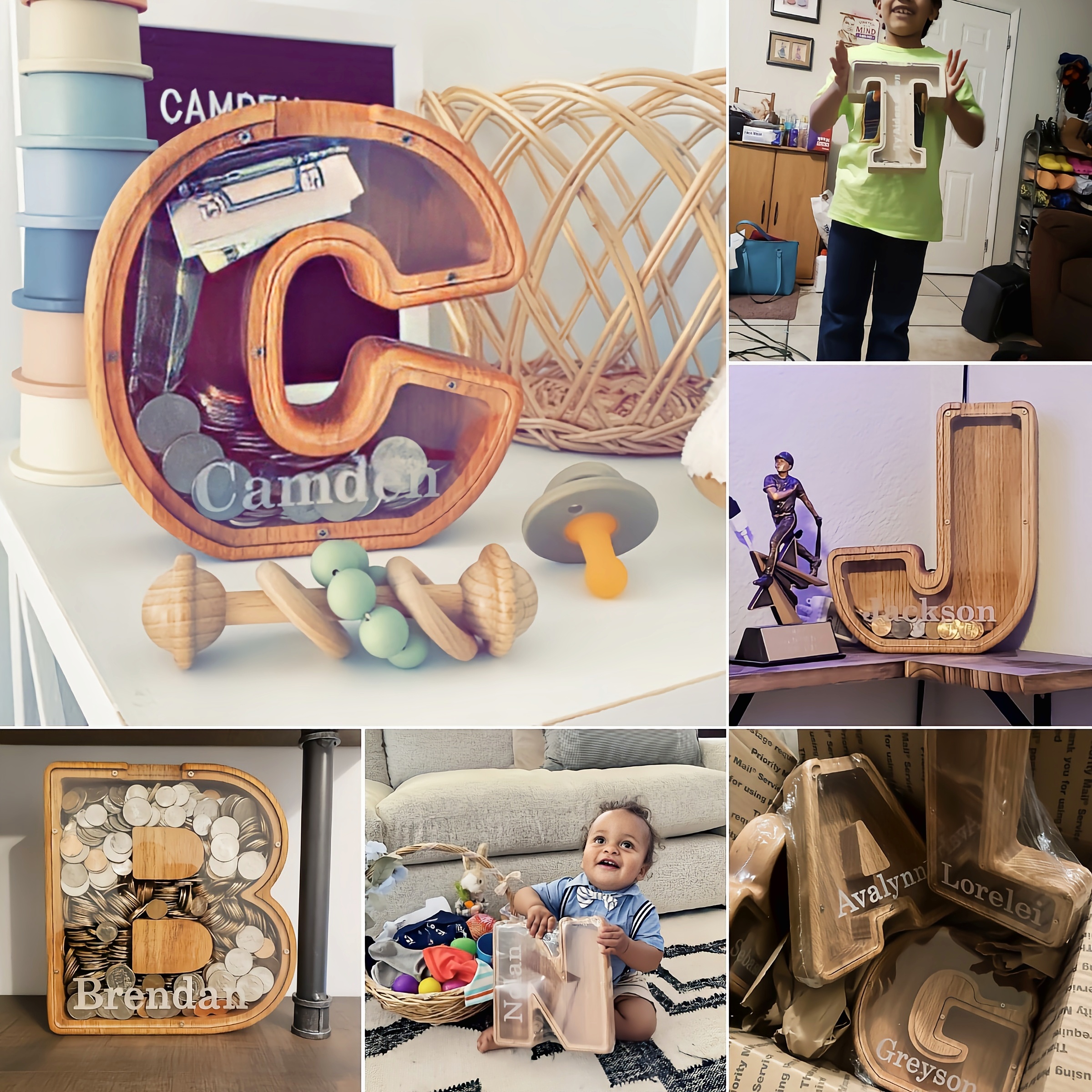 🔥Buy 2 Free Shipping🎁Personalized Boys/Girls Piggy Bank-Wood Gift For Kids