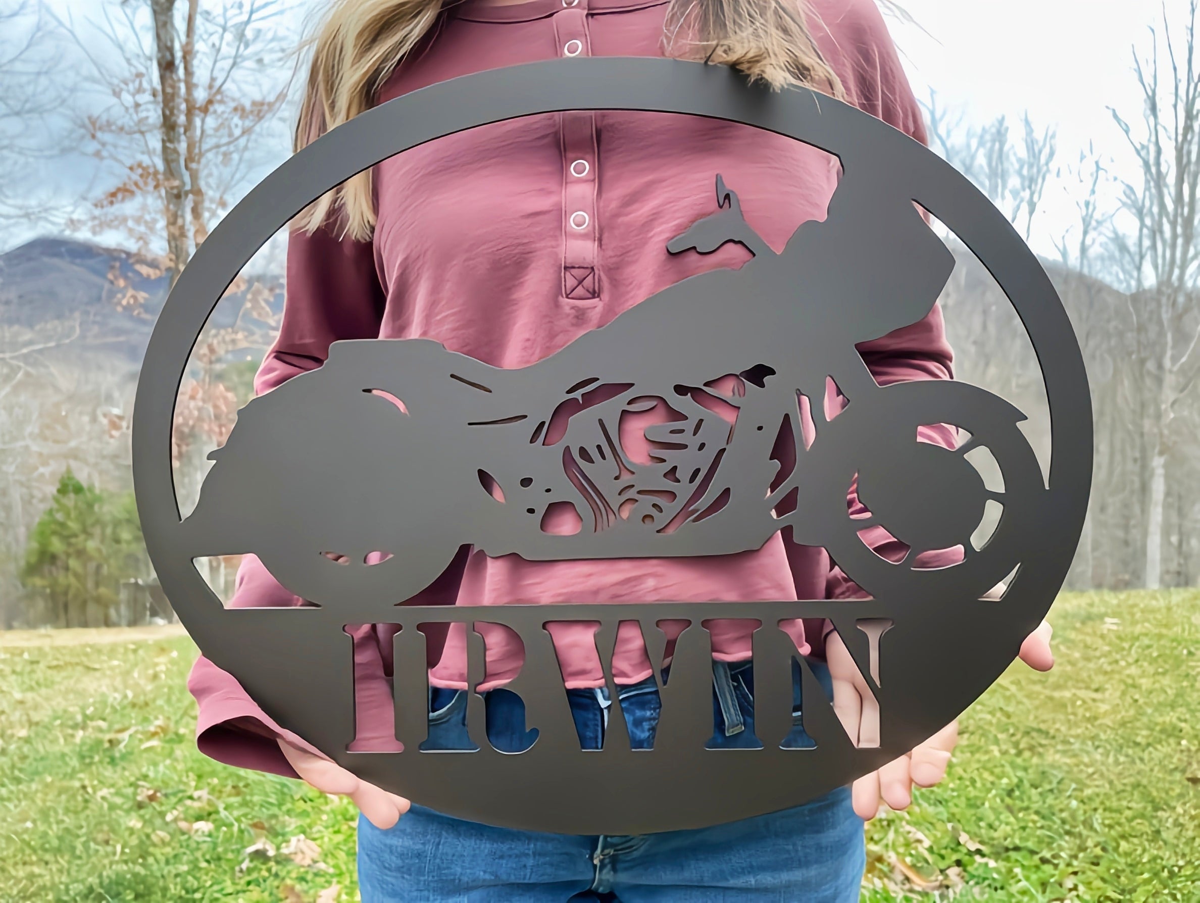 Custom Name Sign For Your Father - Harley Motorcycle Metal Sign【BUY 2 Free Shipping】