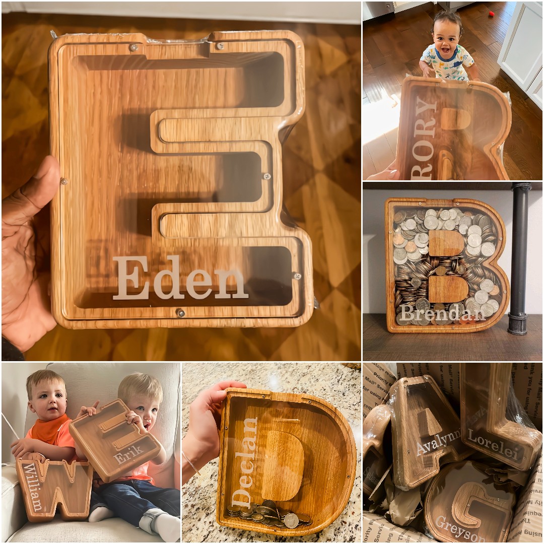 🔥Buy 2 Free Shipping🎁Personalized Boys/Girls Piggy Bank-Wood Gift For Kids