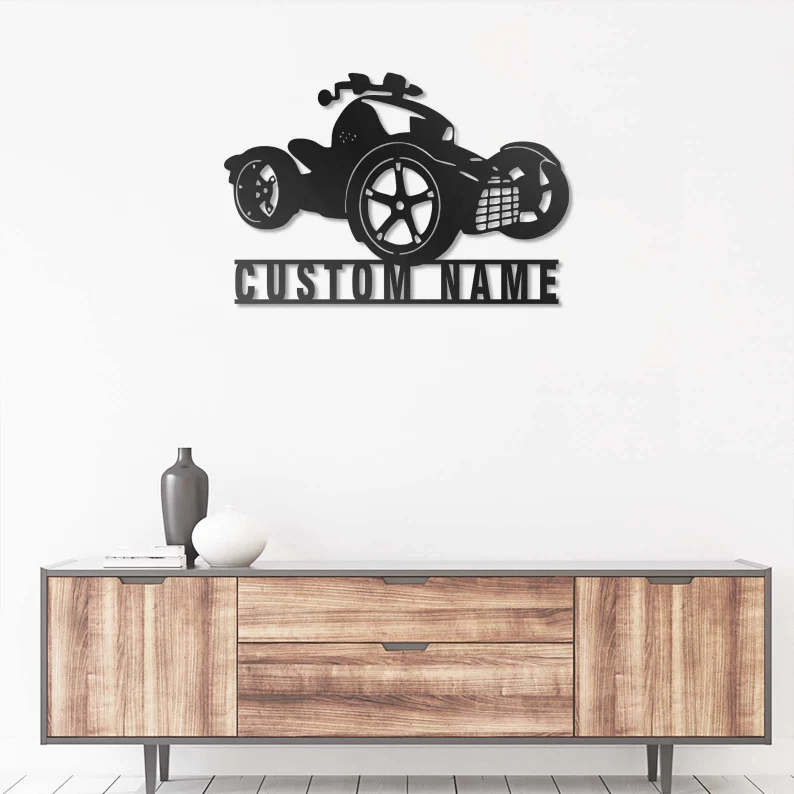 Custom Can Am Spyders Motorcycle Metal Sign