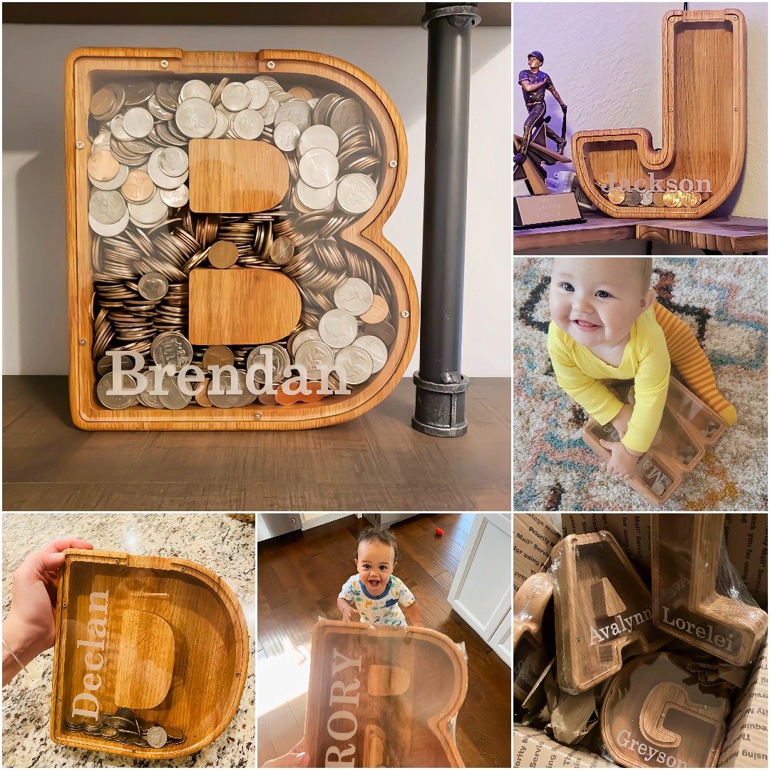 🔥Buy 2 Free Shipping🎁Personalized Boys/Girls Piggy Bank-Wood Gift For Kids