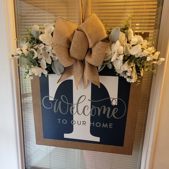 2023 NEW - Last Name Year Round Front Door Wreath