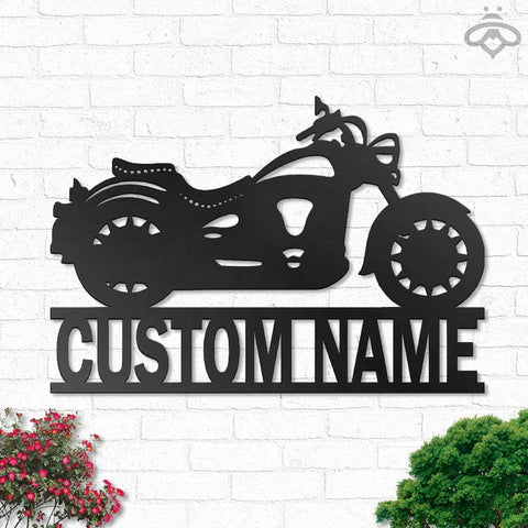 Custom Springer Harley Motorcycle Metal Wall Art