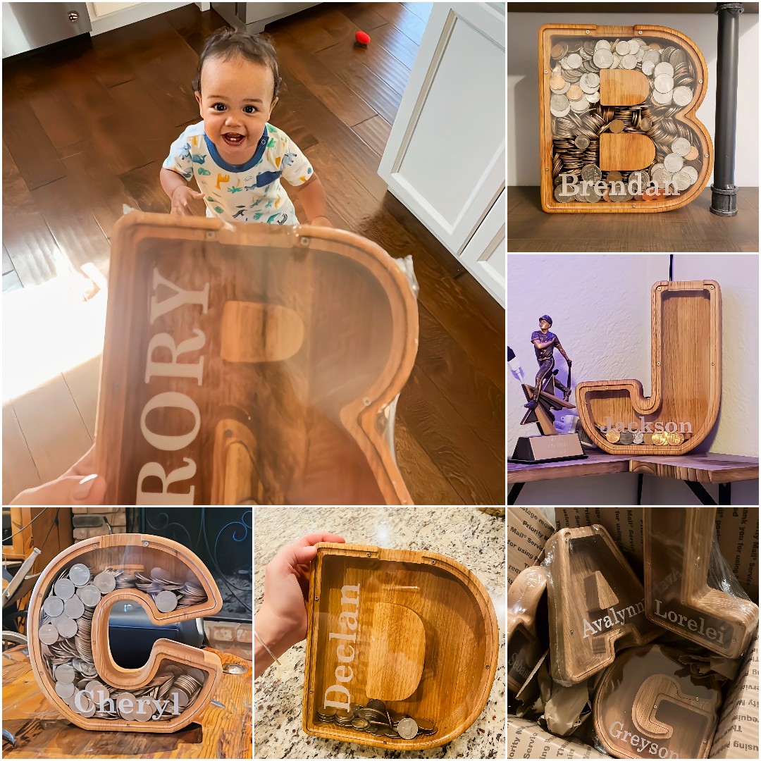 🔥Buy 2 Free Shipping🎁Personalized Boys/Girls Piggy Bank-Wood Gift For Kids
