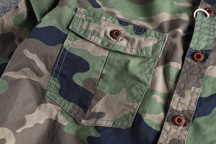 BLACKRISS™Men Camouflage Cargo Shirts-Blackriss
