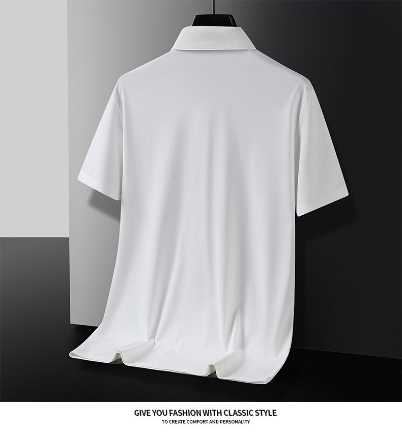 Men's Luxury Zip Polo Shirt-Blackriss