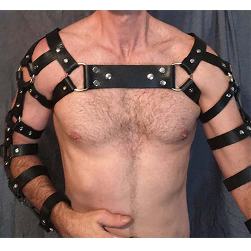 BLACKRISS™Mens Harness Strap Belt - Black-Blackriss
