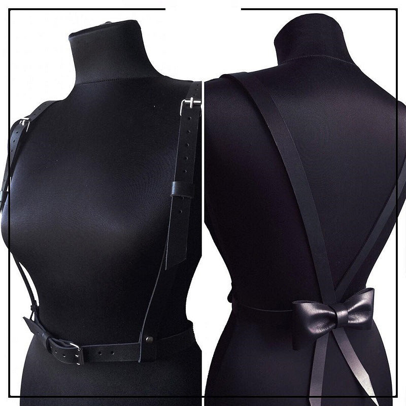 BLACKRISS™Ladies Casual All-match Bowknot Strap - Black-Blackriss