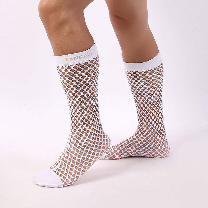 BLACKRISS™Cutout Mesh Men's Fishnet Socks-Blackriss
