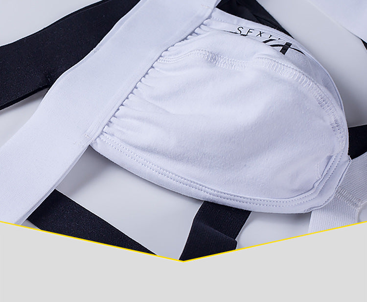 BLACKRISS™Men's Solid Color Cotton Sexy Thong-Blackriss