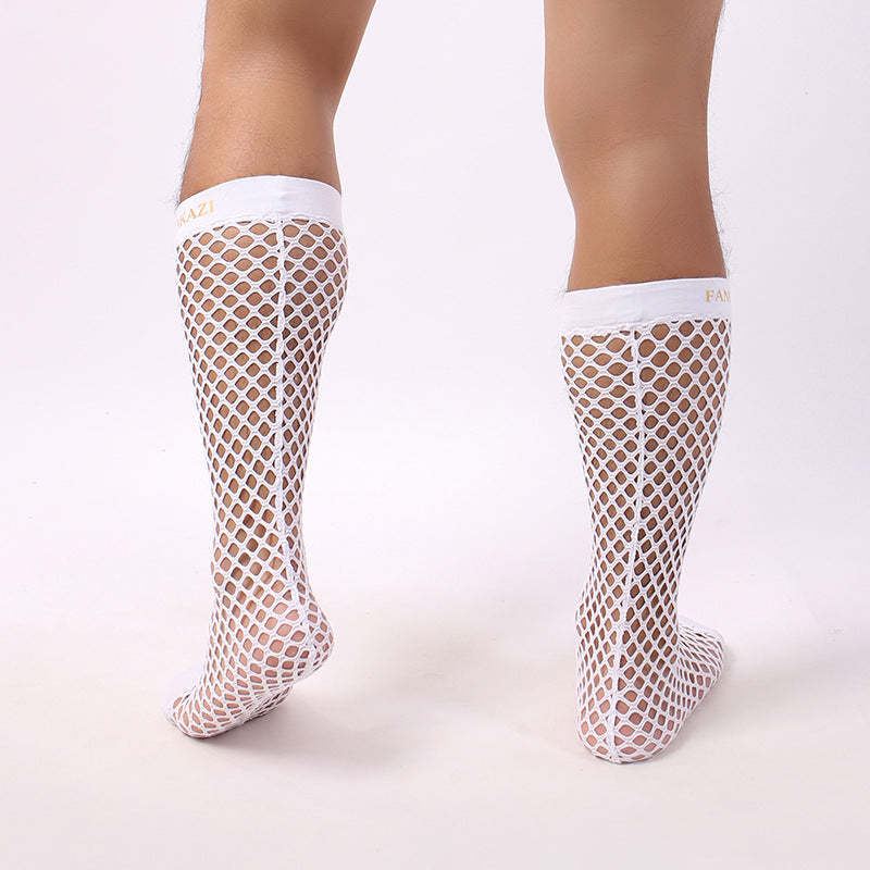 BLACKRISS™Cutout Mesh Men's Fishnet Socks-Blackriss