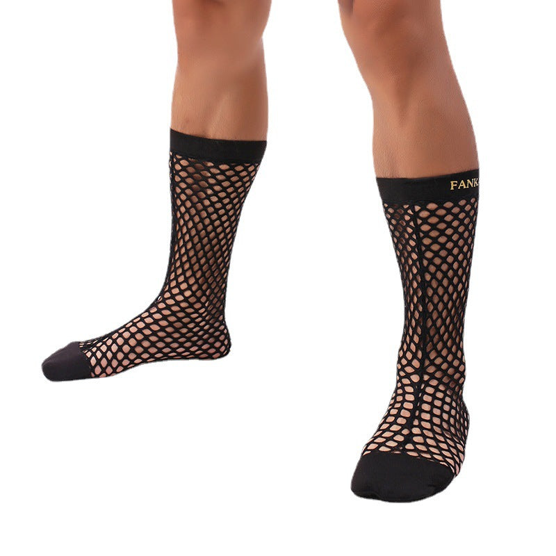BLACKRISS™Cutout Mesh Men's Fishnet Socks-Blackriss