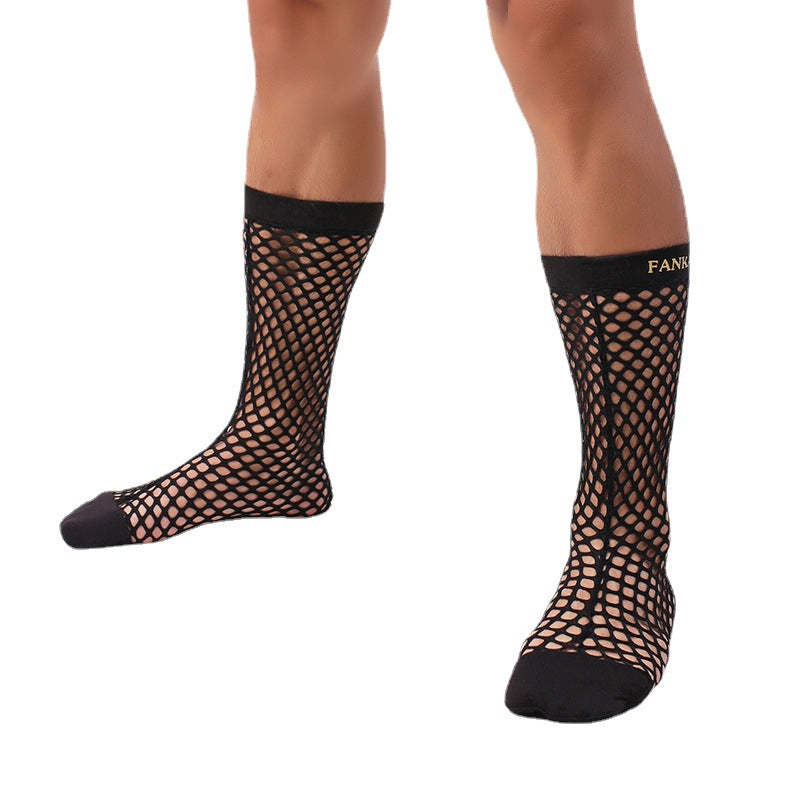 BLACKRISS™Cutout Mesh Men's Fishnet Socks-Blackriss