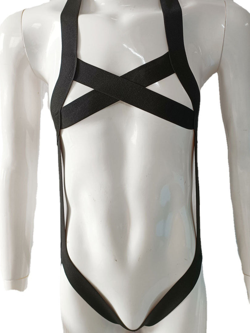 BLACKRISS™Men's Sexy Chest Harness - Black-Blackriss