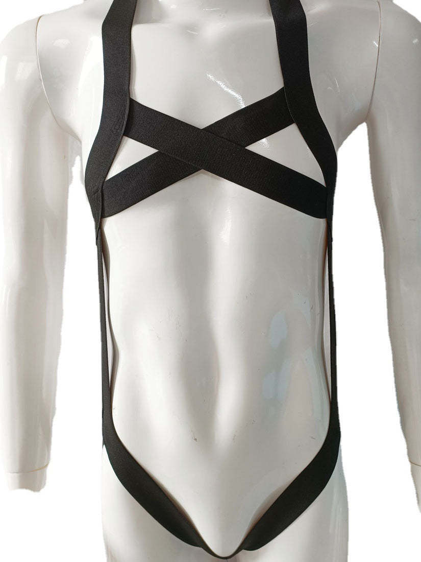 BLACKRISS™Men's Sexy Chest Harness - Black-Blackriss