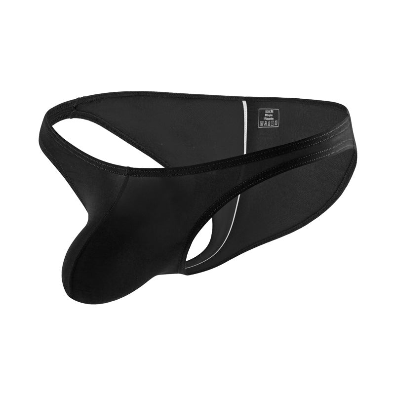 BLACKRISS™High Elastic Ice Silk Men's Solid Color Low Waist Briefs-Blackriss