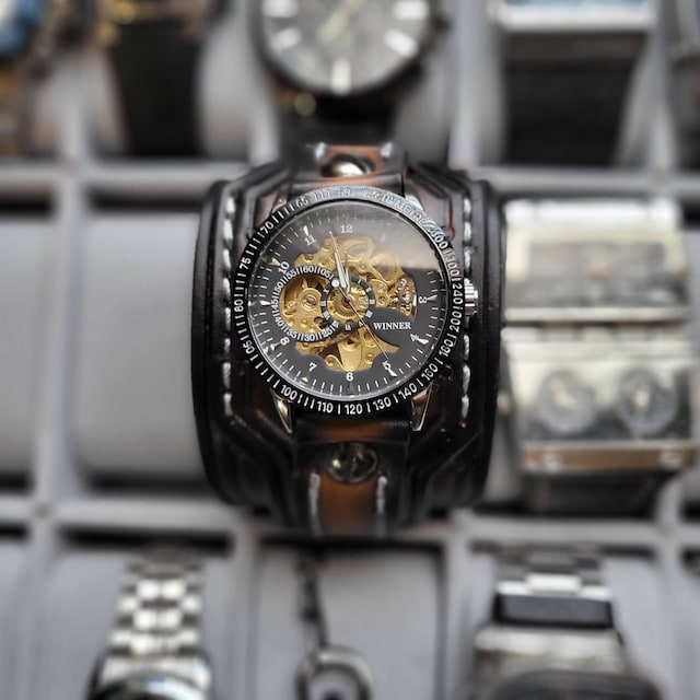 BLACKRISS™Men's Steampunk Waterproof Wrist Watch-Blackriss