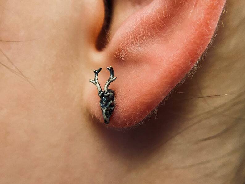 BLACKRISS™Sterling Silver Maya Skull - Gothic Earrings-Blackriss