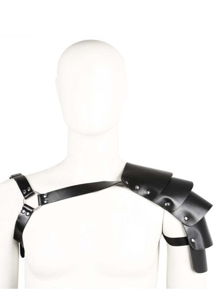 BLACKRISS™Men Faux Leather Armor Chest Harness-Blackriss